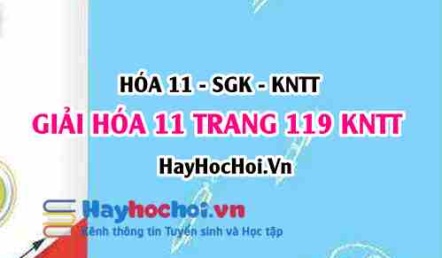 Giải Hóa 11 trang 119 Kết nối tri thức SGK